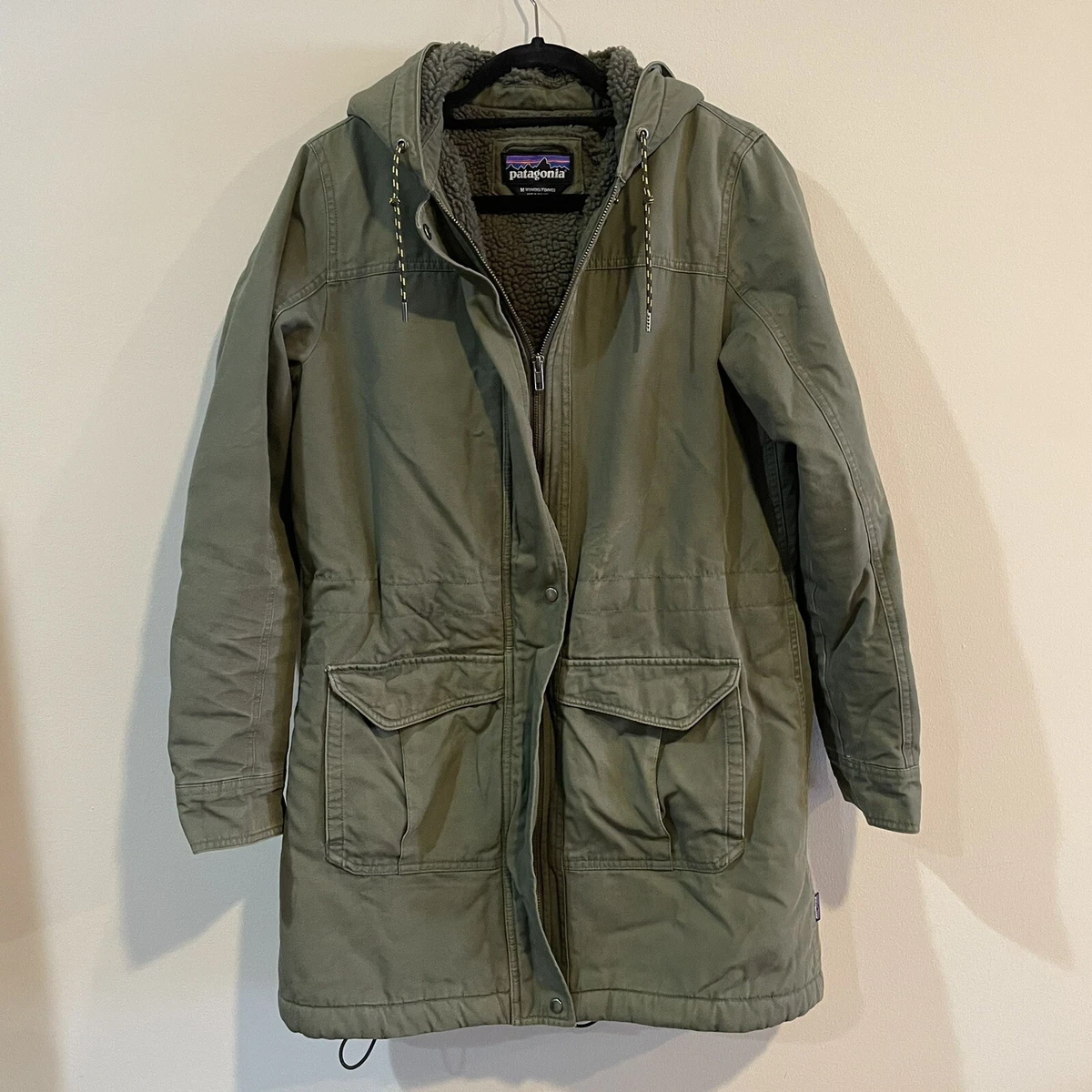 Patagonia Insulated Prairie Dawn Parka Coat Jacket Women s Green