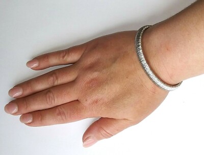 ! Wunderschönes ITALIEN 925 Sterling Silber JCM JACMEL Flexibles Armreif Armband Armreif