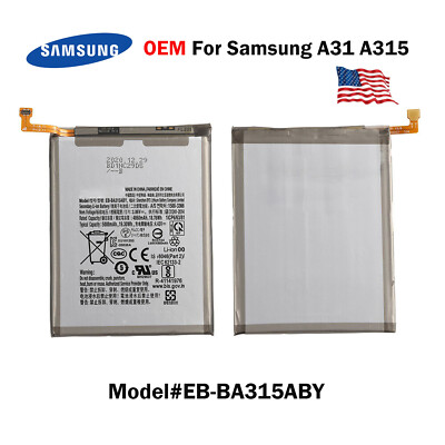 OEM Original Internal Battery Replacement For Samsung Galaxy A31 A315 EB-BA315AB