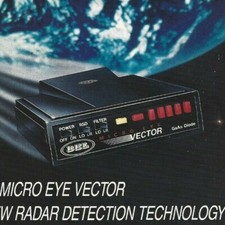 Bel Vector Print Ad, Bel Vector Radar Detector Print Ad, Bel Vector Magazine Ad