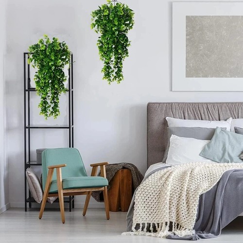 Artificial 5Forks Rattan Eucalyptus Wall Hanging Simulation Greenery Fake... - Picture 5 of 24