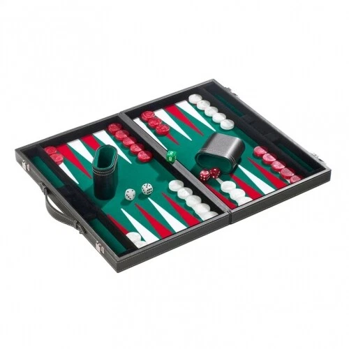 Backgammon - Koffer - Vaios - Kunstleder - gross - Bild 2 von 4