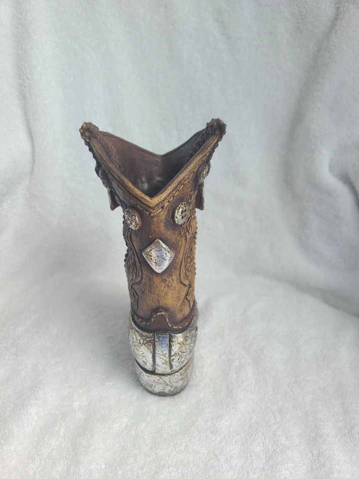 Burton and Burton Boots and Spurs Western Cowboy Boot Jarrón para Western Home Deco Foto 2 de 4