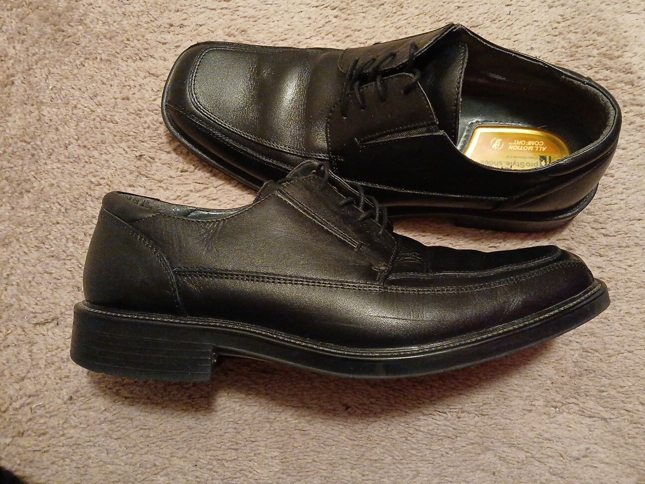 SAOLA Scarpe DOCKERS da uomo Pro Style All Motion Comfort in pelle nera taglia 11