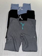 Figs Technical Collection Cargo Scrub Pants Womens XXS Pockets Lot Of 3