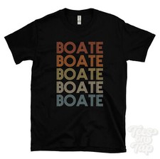 BOATE REPEATED RETRO STYLE T-SHIRT mens & womens novelty cool name gift