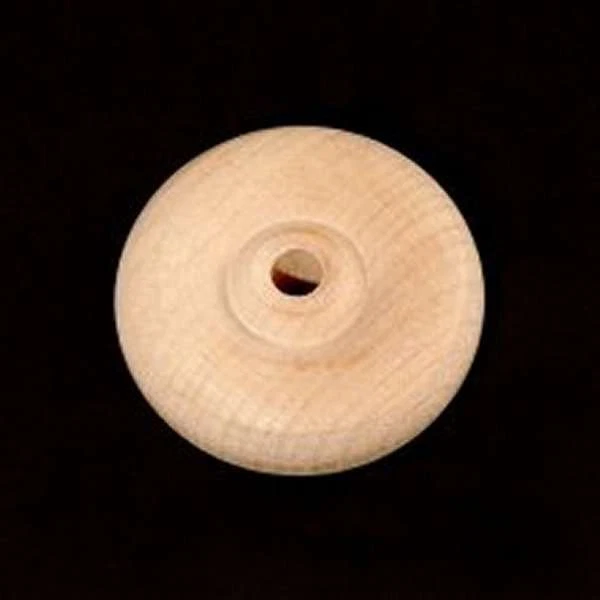Bag Of 20 Treaded Wooden Toy Wheels - 1-3/4 Inch Diameter, 5/8 Inch Thick, 1/4 Inch Hole