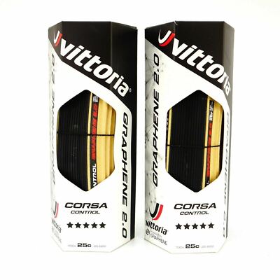 Vittoria Corsa Control G+2.0 700x25C 320TPI Clincher Bike Tire