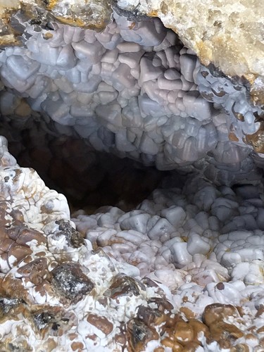 9" 15 libras único GEODE cuarzo calcedonia pseudo cristal cúbico racimo de fluorita KY - Imagen 10 de 12