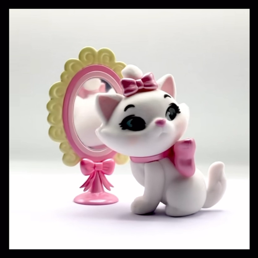 Disney Cat Marie Lucifer Fluffy Miniso Blind Box Cute Figure Model