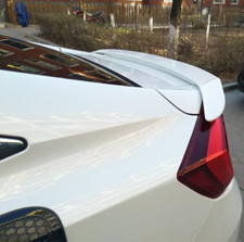 Without Light Pearl White RS Spoiler Wing For 2016-2021 Honda Civic 4DR Sedan
