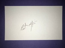 2019 RANGERS: Brett Martin, SIGNED 3x5 Card 