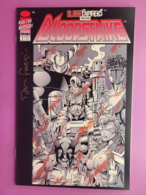 BLOODSTRIKE  #1 SIGNED BY FRAGA  VF/NM #1282/2000 COMBINE SHIPPING   BX2473 I25