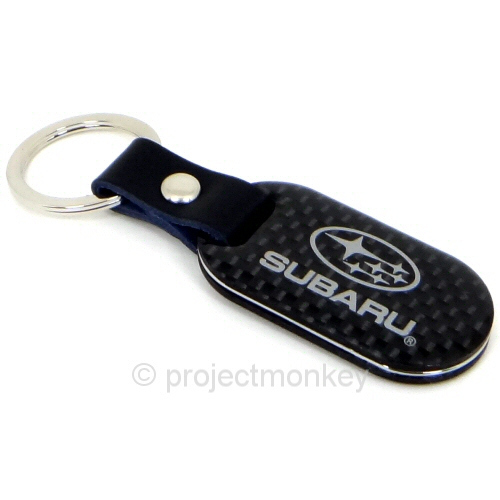 OEM Subaru SOA342L155 Carbon Fiber Key Chain Keychain Key Holder Ring  Genuine