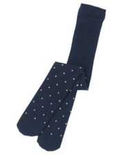 GYMBOREE HOLIDAY SHINE NAVY w/ GOLD DOTS A/O TIGHTS 4 5 6 7 8 10 12 NWT