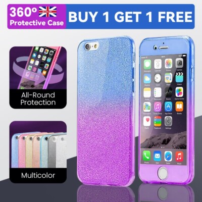 360 Hülle für Apple iPhone 5 6 7 8 11 Pro Max Plus X XS Full Stoßfest Cover