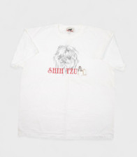 Vintage Shih Tzu Shirt Size XL Embroidered Gr8 Dogs Puppy Animals Cotton