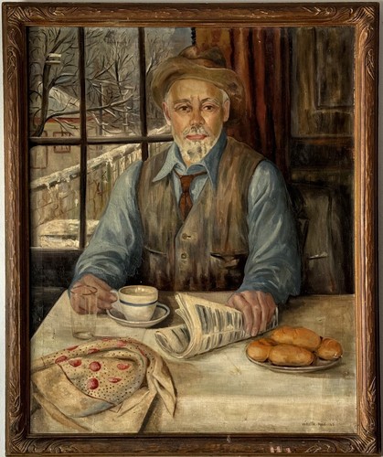 VIOLETTE RICE FINE ANTIQUE BLACK AFRICAN AMERICAN OIL PAINTING OLD ...