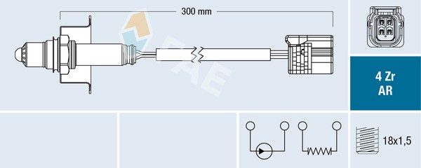 Fae Lambdasonde Regelsonde FüR Honda Civic Viii Hatchback 1.8 CR-V Iii-image