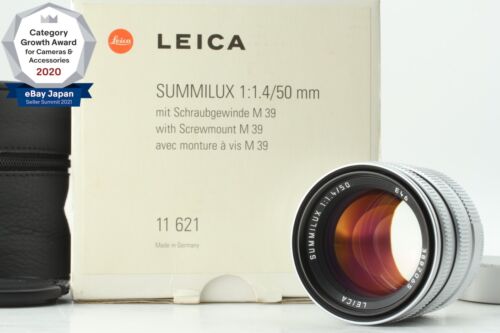 Rare! **UNUSED & CLA'd** Leica Leitz 11621 LTM Summilux 50mm f/1.4 Silver Chrome - Picture 1 of 11