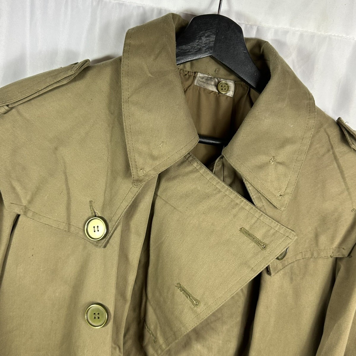 1950s Spanish Army Dispatch Coat Jacket Canvas Military Franco | eBay