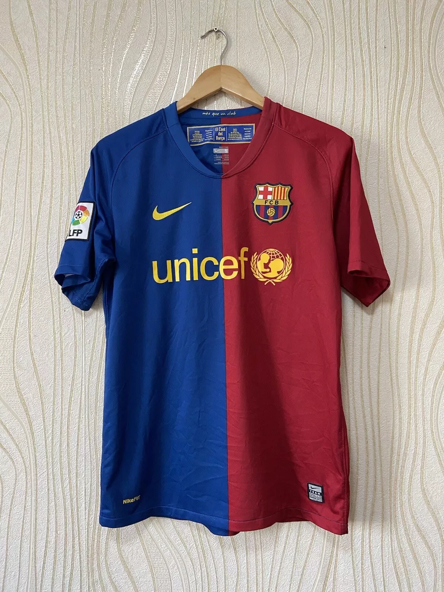 BARCELONA 2008 2009 HOME FOOTBALL SHIRT SOCCER JERSEY NIKE 286784-655 sz S  MESSI