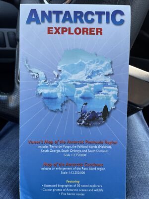 Antarctic Explorer: Visitor's Map of the ... by Sitwell, Nigel Sheet map, folded