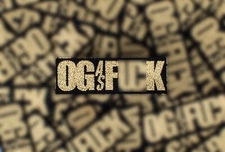 Original Gentlemen OG AS F*** Paintball Headband Sandana Tag Black & Gold