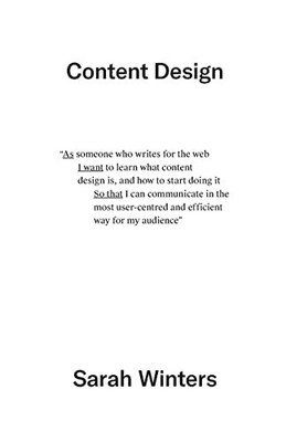 Content Design, Winters, Sarah