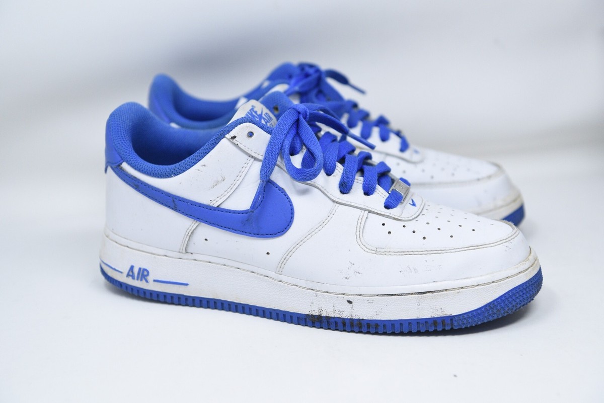靴 NIKE AIR FORCE 1 07 LOW WHITE  BLUE Nike Air Force 1 '07 Lo White/Medium Blue DH7561-104 Mens 8.5 | eBay