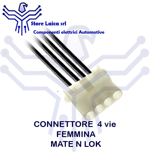 CONNETTORE 12 POLI PIN MATE N LOK CABLATO MASCHIO AUTO MOTO