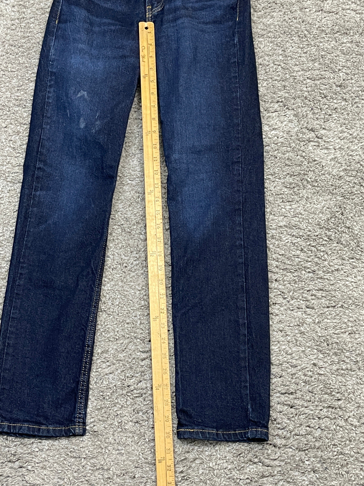 Levis 511 Mens Jeans Size 28x30 Slim Fit Straight Leg Blue Dark Wash