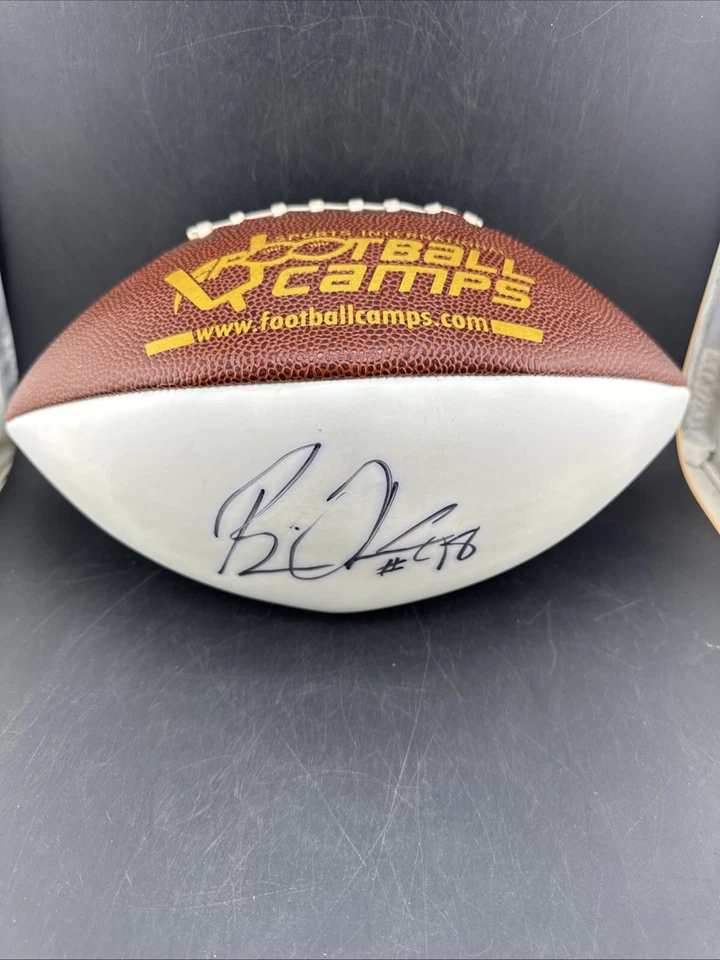 Fútbol americano autografiado firmado por Brian Orakpo Washington Redskins📦 Foto 2 de 4