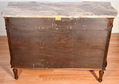 1900 Antique French Louis XVI Satinwood inlaid & Marble top Dresser / commode - 第 11/12 張圖片