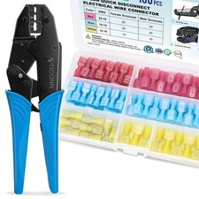 100 Pcs, Nylon Spade Quick Disconnect Connectors