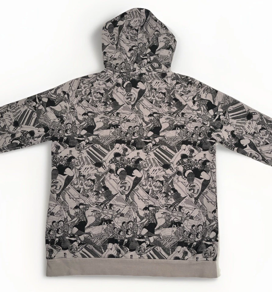 Moletom Adidas x Captain TSUBASA feminino mangá médio anime futebol Japão AOP - Imagem 3 de 4