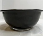 Pyrex Black Glass Mixing Bowl With Clear Bottom #323