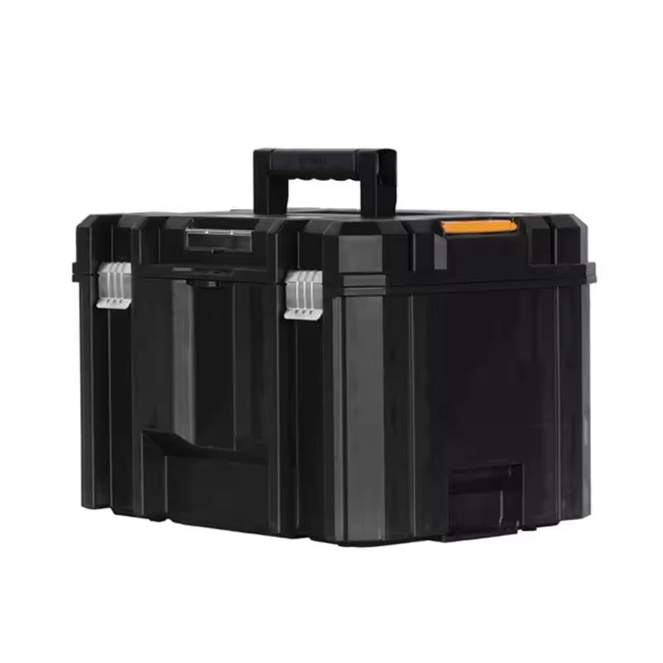 TSTAK Stackable Utility Cart Trolley and TSTAK VI 17 In. Stackable Deep Tool Sto - Image 3 of 4
