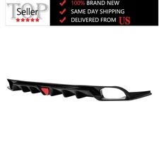 For 2022-2023 Honda Civic MC Style FE180 Gloss Black Rear Diffuser W/ Led Dxnrgq