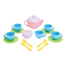 Green Toys Eco-Friendly Soft Colored Plastic Tea Set
