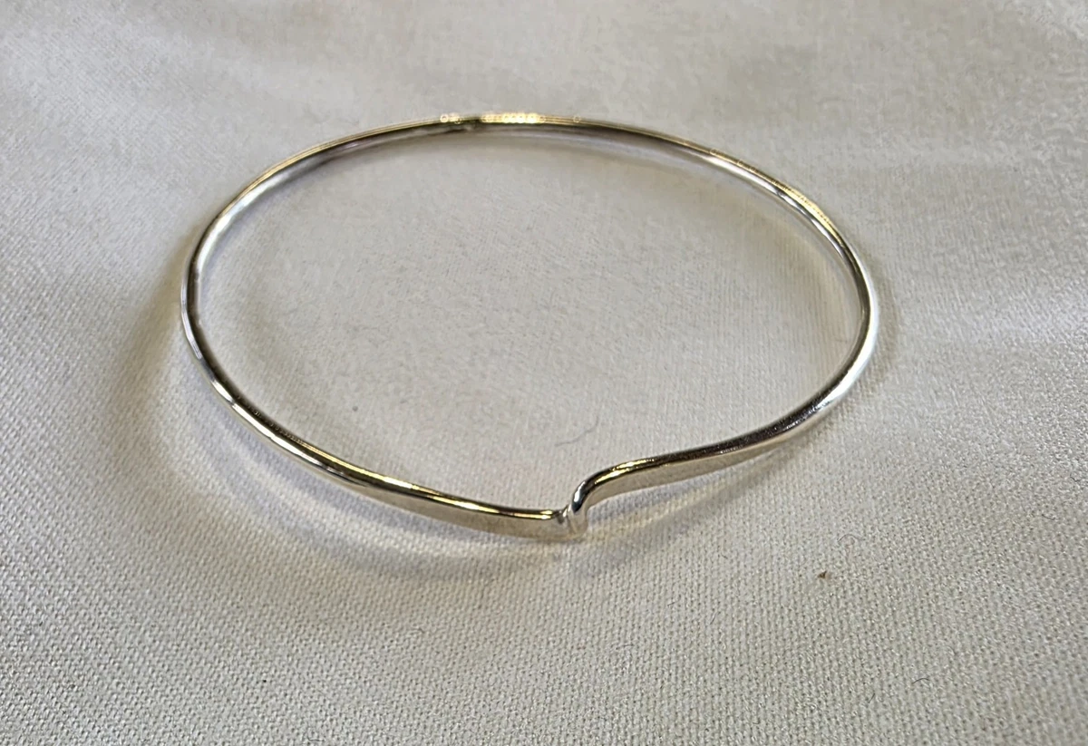 sterling silver wave bangle products for sale | eBay UK