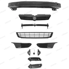11PC For Jetta 2011-14 MK6 Grille Mesh with Bumper Reinforcement Support Bracket