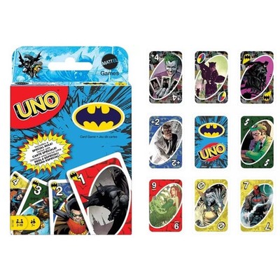 UNO Batman Mattel Card Game Collection Deck DC Comics Joker Kids & Family Party