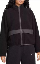 NWT Nike Sportswear Women's High-Pile Jacket FQ6256-010 Sz XL