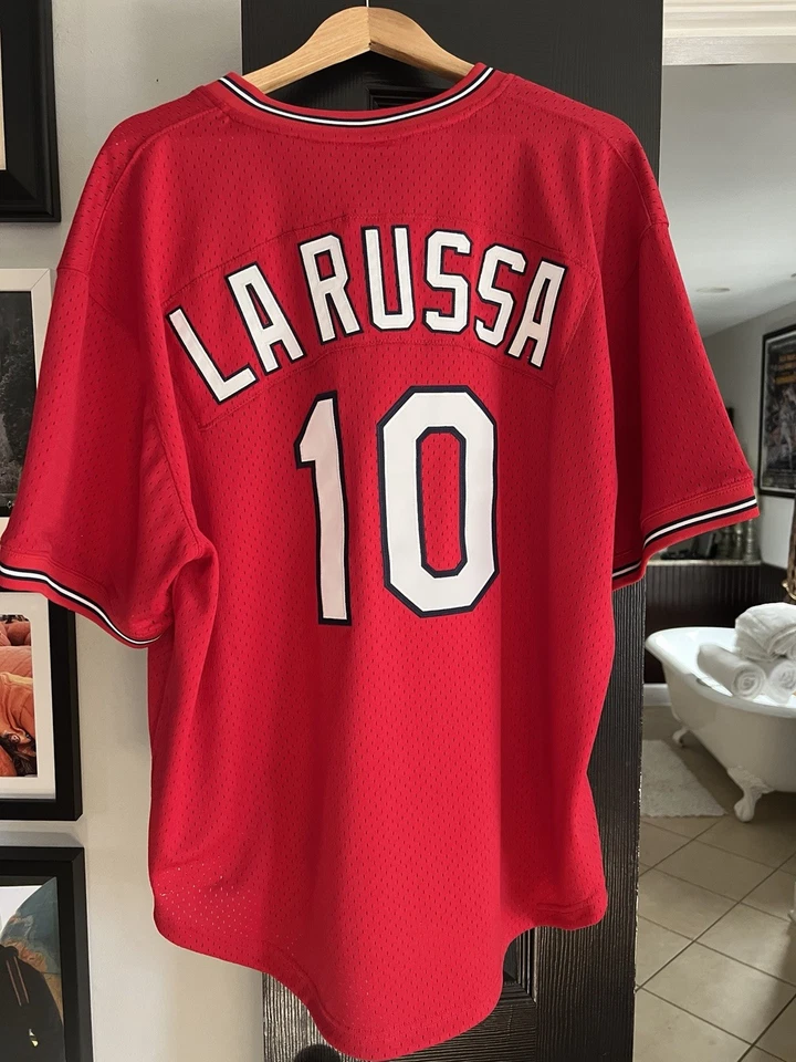 Camiseta Mitchell & Ness St. Louis Cardinals LaRussa BP Talla 2XL Foto 2 de 4