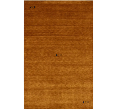 #ad 5X8 Orange Gabbeh Modern Rug Tribal Pictorial Style Plush Contemporary Carpet $273.00