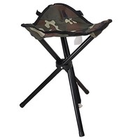 MIL-TEC Dreibein Klapphocker Outdoor Camping Angeln Camo 100 Kg Bushcraft