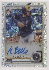 2020 Bowman Chrome Prospects Speckle Refractor /299 Micah Bello #CPA-MB Auto 3q5