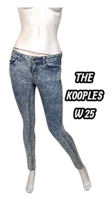 The Kooples Sport W 25 Taille 34 skin pantalon jeans jean denim femme bleach - Photo 1/4