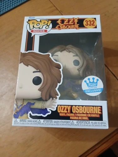 Funko POP! Rocks Ozzy Osbourne #332 Funko Excl. W/Protector Damage See Pics